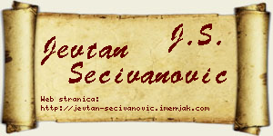 Jevtan Sečivanović vizit kartica